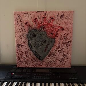 Mixed media art- stormy gober